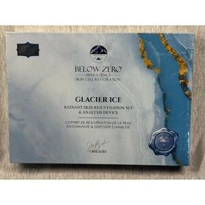 Below Zero Glacier Ice Radiant Skin Rejuvenation Set &Analysis Device New Sealed